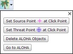 7. Next, you want to mark the location where the release occurred, so that you will be able to plot the ALOHA threat zone on the MARPLOT map.