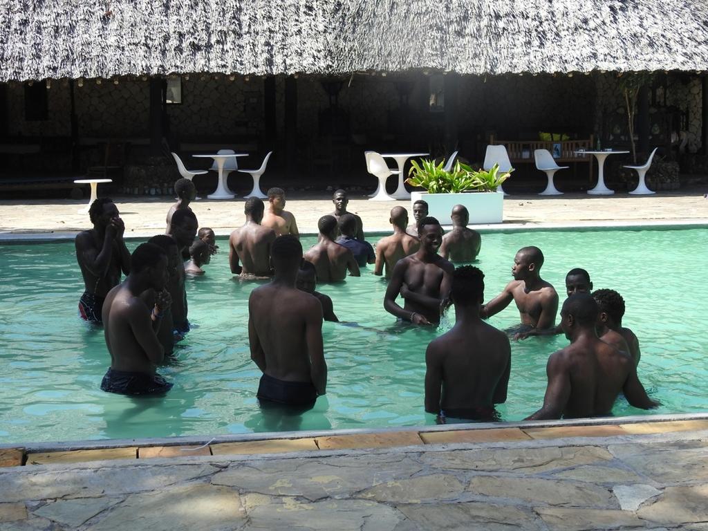 Firstly, we held a touch rugby referee course at 40 thieves with 21 players attending. Secondly, we taking our players for swimming lessons at Safari Beach Hotel.