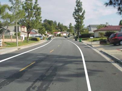 27 Easy to implement and effective at reducing apparent road widths Parking Lanes This tool affects: Speeding Traffic Volumes Cut-Through traffic Pedestrian Safety Cost: Variable Restrictiveness =