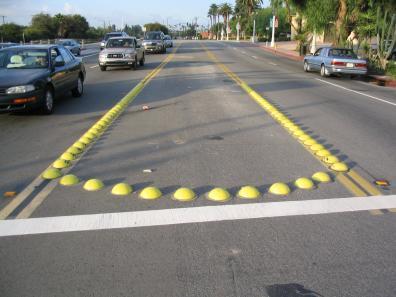 35 These are effective when used with parking lanes or as lower cost bulges Texas Dots This tool affects: Speeding Traffic Volumes Cut-Through traffic Cost: About$5 per dot Restrictiveness = Low