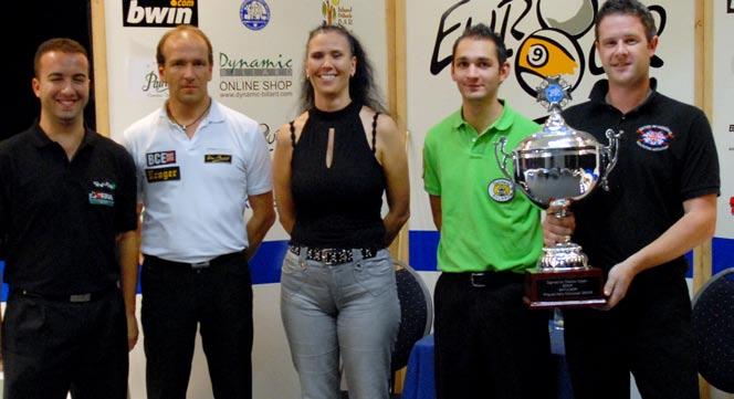 Right picture: Last year s member of the European Mosconi-Cup team David Alcaide (ESP) still has to wait for