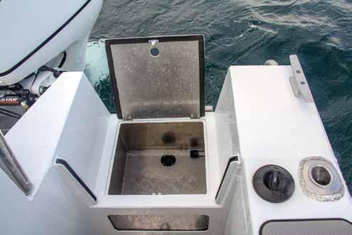 If need be, the winch can be accessed via the forward hatch in the cuddy, but the design and operation is such that going forward is not a necessity.