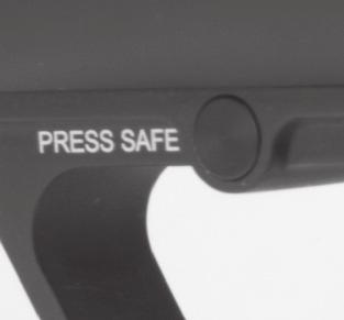 When the airgun is OFF SAFE, the trigger can be pulled and the airgun can be fired if it is charged (filled) with air or nitrogen, loaded, and the bolt is in the correct position, all of which are