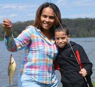 Families will learn basic fishing skills and have an opportunity to practice those skills while fishing together during the program.