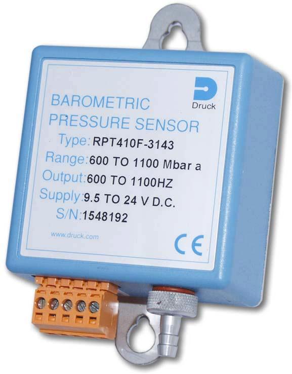 The CS115 Barometric Pressure Sensor uses the resonant silicon technology pressure sensor developed by Druck.