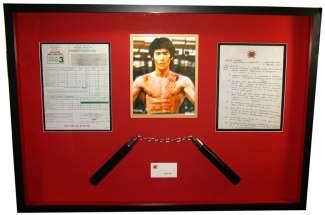 Bruce Lee Memorabilia, Framed 1003 A Stunning Collection!