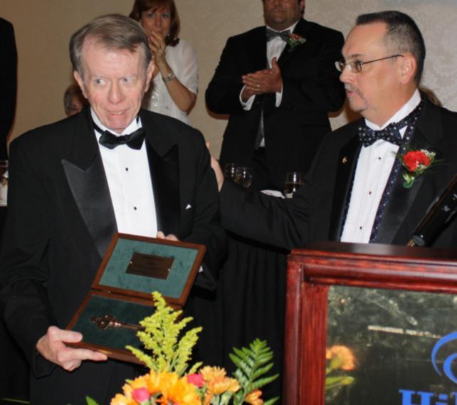 2011 GPLA Awards Banquet Photo at left: Jay Long (at left) proudly