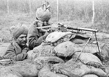Around 130,000 Indian soldiers fought on the Western Front between 1914 and 1915 before being transferred to the Middle East to fight for the Allies against the Turks.