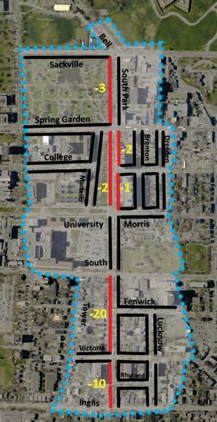 All 4 spaces can remain with implementation of the protected bike lane option, though one would require relocation and all would require reconfiguration as they would