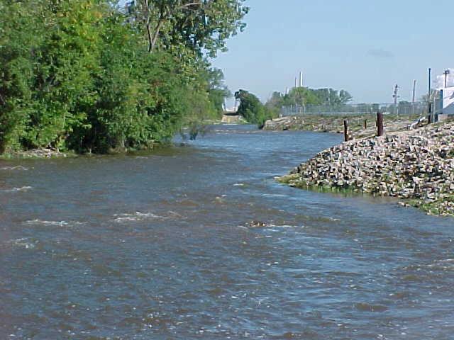Deep Run Creek consisted of channel survey data extending downstream to Division Street, which was provided by Chevron.