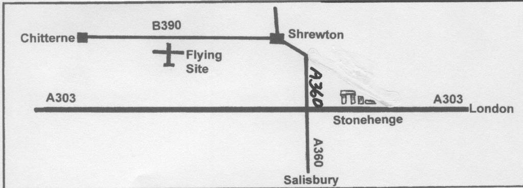 and Q Flying Site The site is situated to the south of the B390 between Shrewton and Chitterne and will be signposted from the B390. GPS coordinates for the site entrance are 51 11 29.53 N, 1 57 32.
