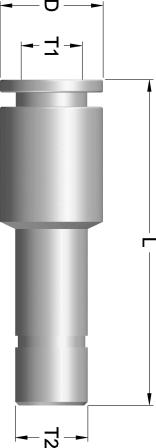 Stainless Steel ush-in-fitting IF - Reducer (IFR) MERIC ube to ube Connection IMENSIONS IN MIIMEERS 1 2 41.8 IFR - 4-6 41.8 IFR - 4-8 42.8 IFR - 4-10 41.8 IFR - 6-8 42.8 IFR - 6-10 44.8 IFR - 6-12 42.