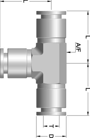 Stainless Steel ush-in-fitting IF - Union ee (IFU) MERIC ube to ube Connection IMENSIONS IN MIIMEERS IFU - 4 IFU - 6 IFU - 8 IFU - 10 IFU - 12 1 IFU