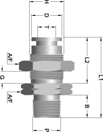 Stainless Steel ush-in-fitting IF - aper Male ulkhead Connector (IFMC) MERIC ube to Male S pipe thread HREA IMENSIONS IN MIIMEERS G 31.6 18.8 M12x1 IFMC - 4-125R S 35.3 18.8 M12x1 IFMC - 4-250R 32.