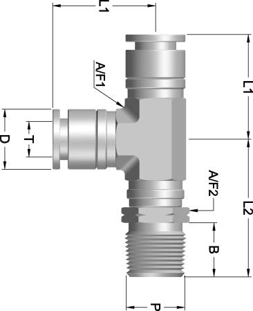 Stainless Steel ush-in-fitting IF - aper Male Swivel Run ee (IFMSR) MERIC ube to Male S pipe thread HREA IMENSIONS IN MIIMEERS 1 25.6 IFMSR - 4-125R S 29.3 IFMSR - 4-250R 26.8 IFMSR - 6-125R S 30.