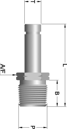 Stainless Steel ush-in-fitting IF - aper Male Adapter (IFMA) MERIC ube to Male S pipe thread HREA IMENSIONS IN MIIMEERS 35.3 IFMA - 4-125R S 39.0 IFMA - 4-250R 36.3 IFMA - 6-125R S 40.