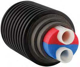 Pre-insulated piping systems Ecoflex potable PEX twin pipes are designed for potable-water distribution applications.