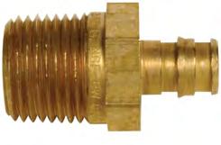 PEX plumbing systems ProPEX LF brass male threaded adapters connect Uponor AquaPEX tubing to male NPT threads and are intended as transition fittings from metal to PEX. Note: ProPEX tool is required.