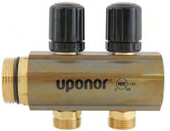 manifold elbow unions feature an R32 union by 1¼" BSP male connection. They are designed to make tight, 90-degree turns from the TruFLOW Classic manifold supply and return connections.