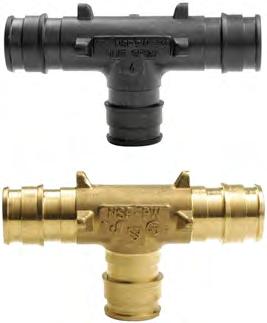 Radiant and hydronic piping systems ProPEX LF brass elbows ProPEX LF brass elbows make 90-degree connections for ½" Uponor PEX tubing to ½" male NPT thread or copper sweat.