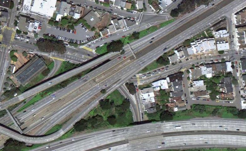 Graphic Source: SFCTA San Jose Avenue Corridor Three Options Option 1: Close San Jose Ave at