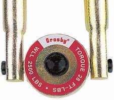 Crosby UNC Swivel Hoist Rings # of Threads per Inch Bolt Diameter 1/2î - 13 x 2.25î Length of Bolt (from under head) HR-125 Swivel Hoist Ring BOLT SIZE IDENTIFICATION Crosby General Catalog.