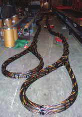 Tri-Flex Wire Rope Slings 3 Part Tri-Flex Braided Slings 32 Composed 3 Pars of EIP Rope Design Factor 5:1 Rated Loads in Tons Finished Diameter Weight Per Ft. Lbs.