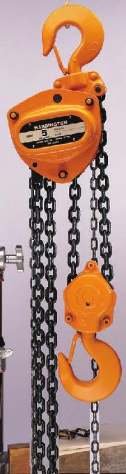 Harrington CB Hand Chain Hoists Harrington CB hand chain hoists combine a rugged exterior shell with machined interior components to handle your most demanding lifting operations.