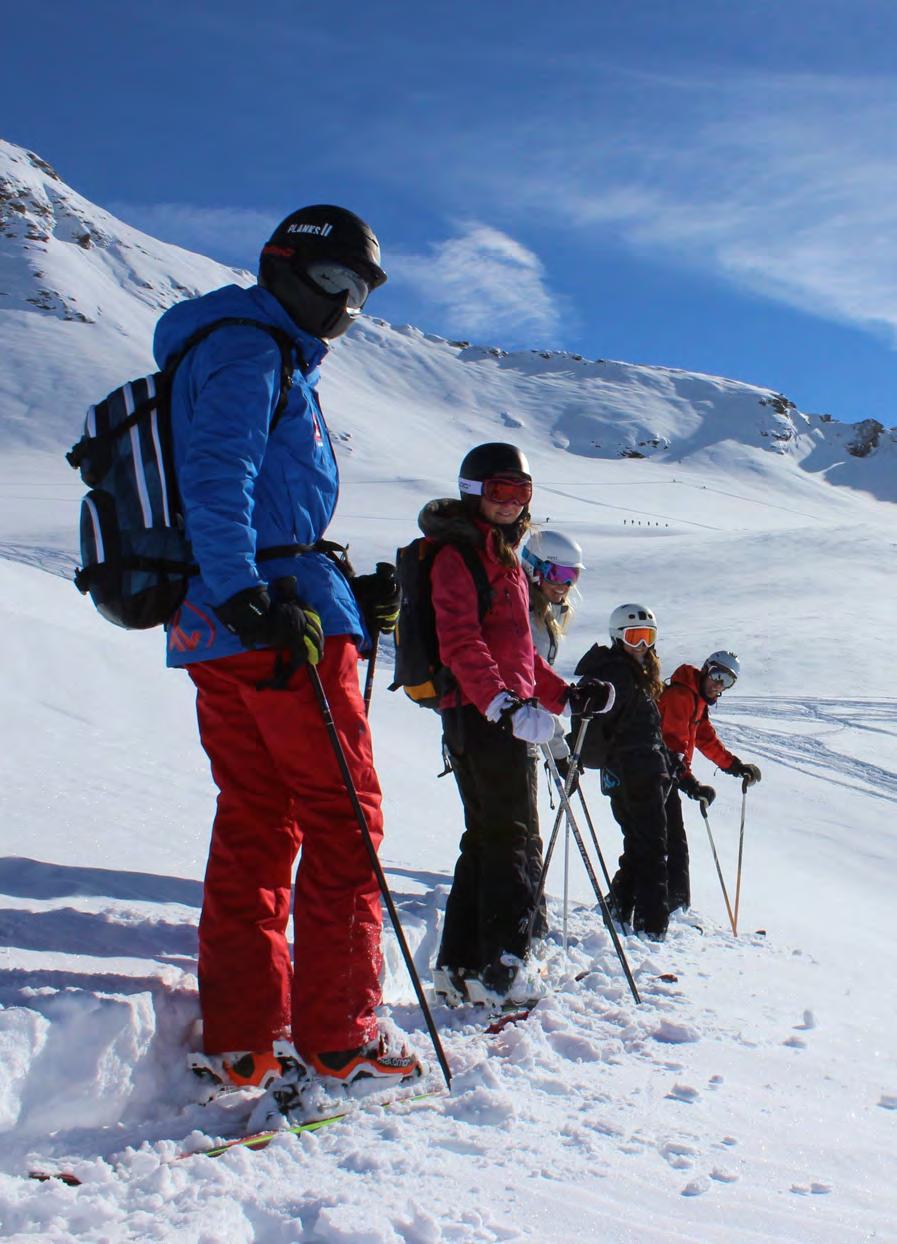 INTRODUCTION TO TOURING Get away from the crowds and explore untouched backcountry in the 3 Valleys.