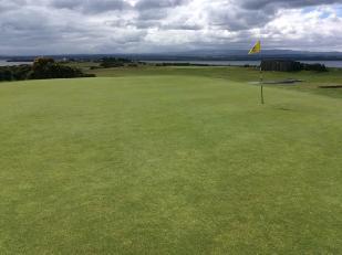 Figure 2: The greens were firm despite 30 mm rainfall the day before the visit.