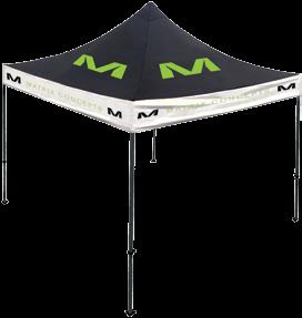 POP UP CANOPY Matrix 10 X 10 Pop Up Canopy Made with a professional heavy-duty grade polyester fabric that minimizes wrinkles and has the ability to hold a vibrant color Collapses into it s own