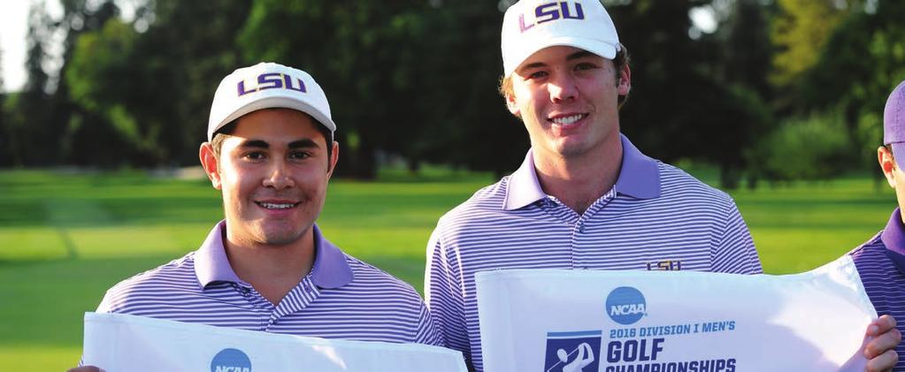Season Review REVIEW Luis Gagne (left) and Sam Burns (right) were the top Tigers at the NCAA Championships while tying for 13th in stroke play.