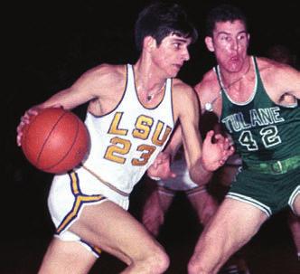 50 BOB PETTIT Pettit led LSU to its first NCAA Final Four in 1953 and he later became the first player in NBA history to exceed the 20,000-plus point barrier.