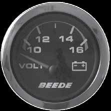 Voltmeter (Inboard) The voltmeter indicates whether the battery is charging or discharging. The needle should be located in the normal range while the engine is running.