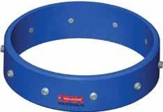 Holding force of up to twenty-five times the API allowable centralizer starting force can be obtained with this style of stop collar.