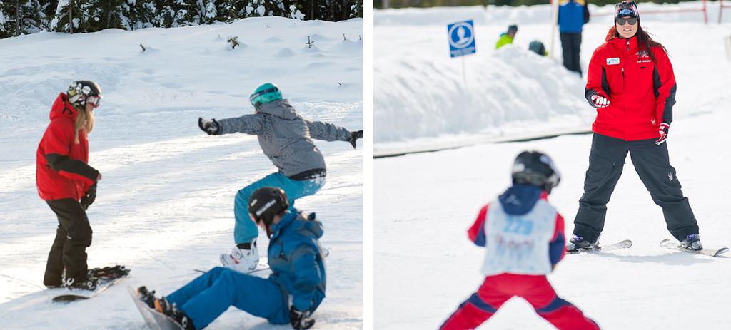 Group lessons are available for: SKI CUBS (AGE 3-4 Years - Ski Only) SNOW RIDERS (AGE 5-7 Years - Ski and Snowboard) RIDGE RUNNERS (AGE 8-12 Years - Ski and Snowboard) with pre-lesson activities,