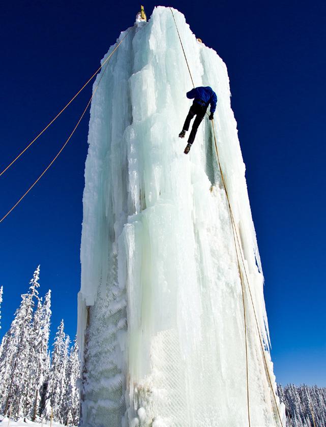 For more information, please veiw on our website: Sleigh Rides ICE climbing tower Scale over 18 meters of ice, nearly one meter thick.
