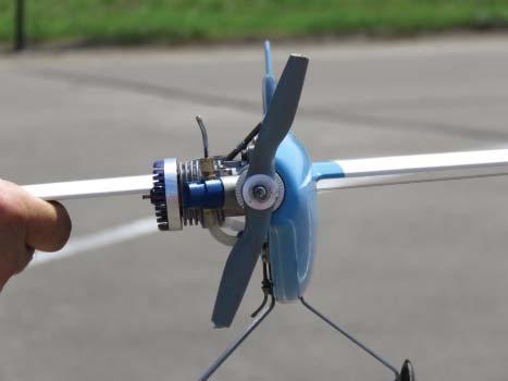 A pilot-shortened propeller.