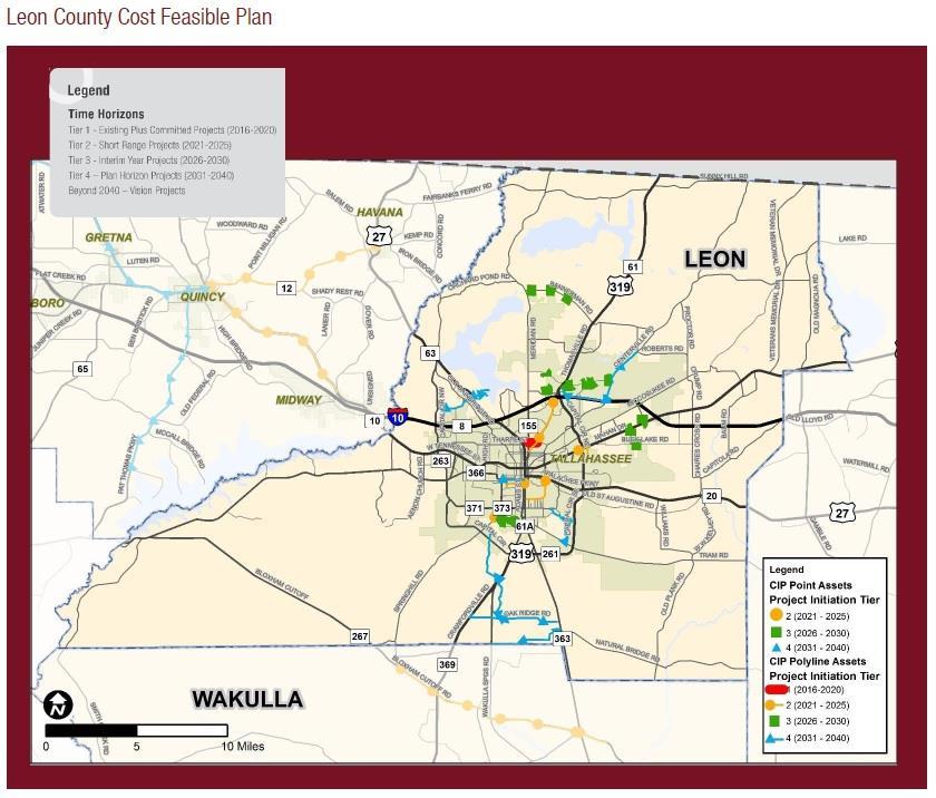 Map 28: Leon County Cost Feasible Plan (EFF.