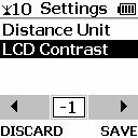 2.1.2 LCD Contrast Use the left or right 5-way key to adjust the screen