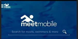 MEET MOBILE APP This App allows you to look for upcoming Galas and information about location, start time and swimmers results This App