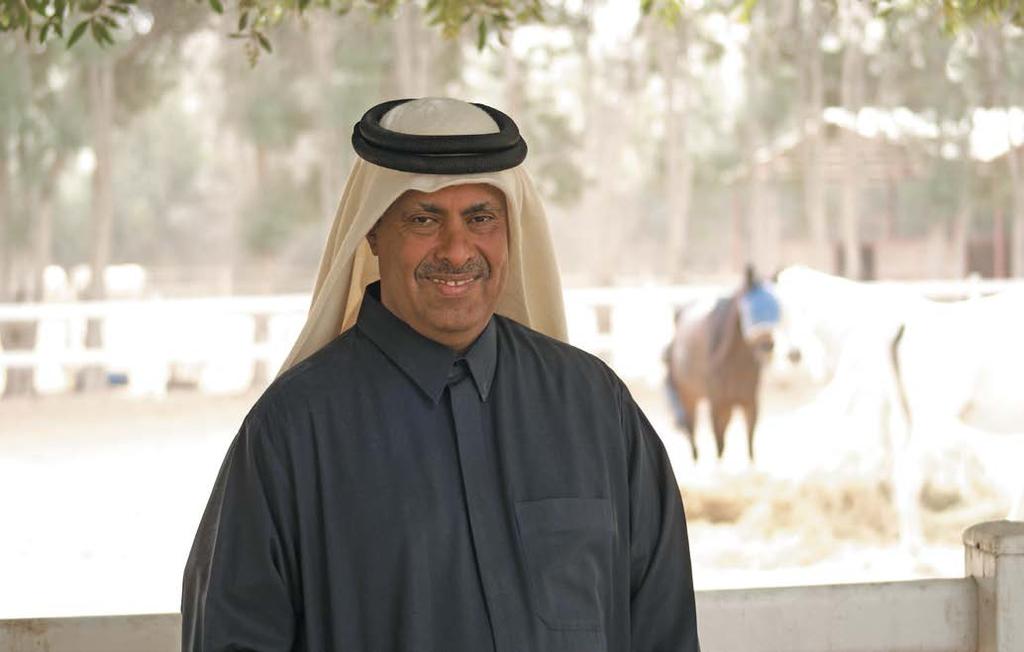 photo: Monika Luft Sheikh Hamad Bin Ali Al Thani at Al Rayyan Farm, 2015 breed. Tools, eye and decision. That s it. I believe in the horses that I bred.