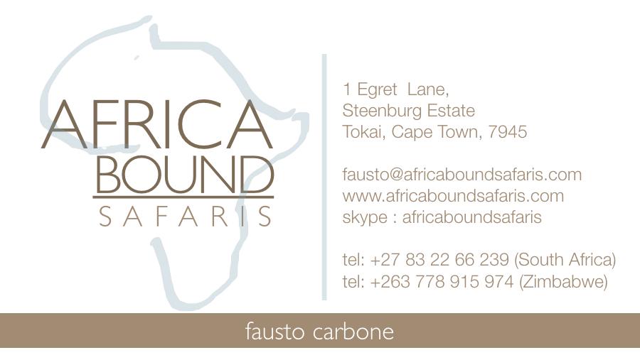 Fausto Carbone AFRICA BOUND SAFARIS ~ www.