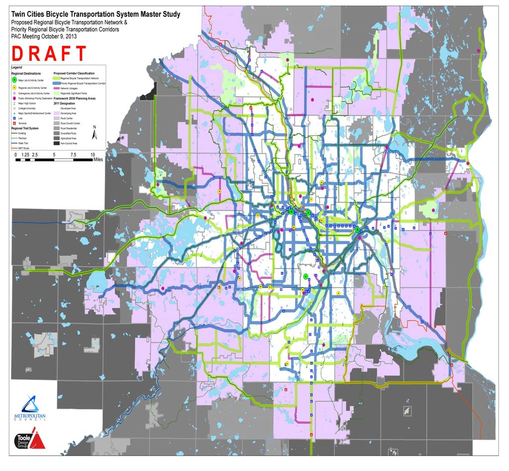 Insert Draft Proposed Corridors Map Draft