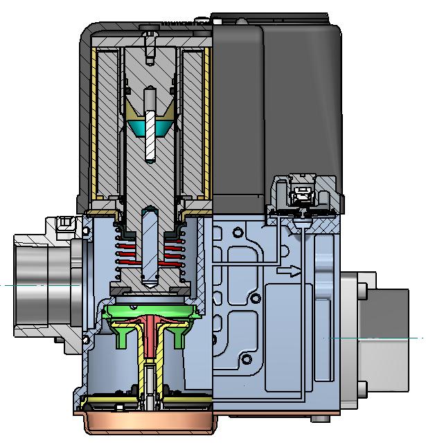 CONSTRUCTION AND WORKING PRINCIPLES VR434 Servo pressure regulation working. The VR434/VR834 series servo regulated combination gas valves are 2x class A fail safe shut-off valves.