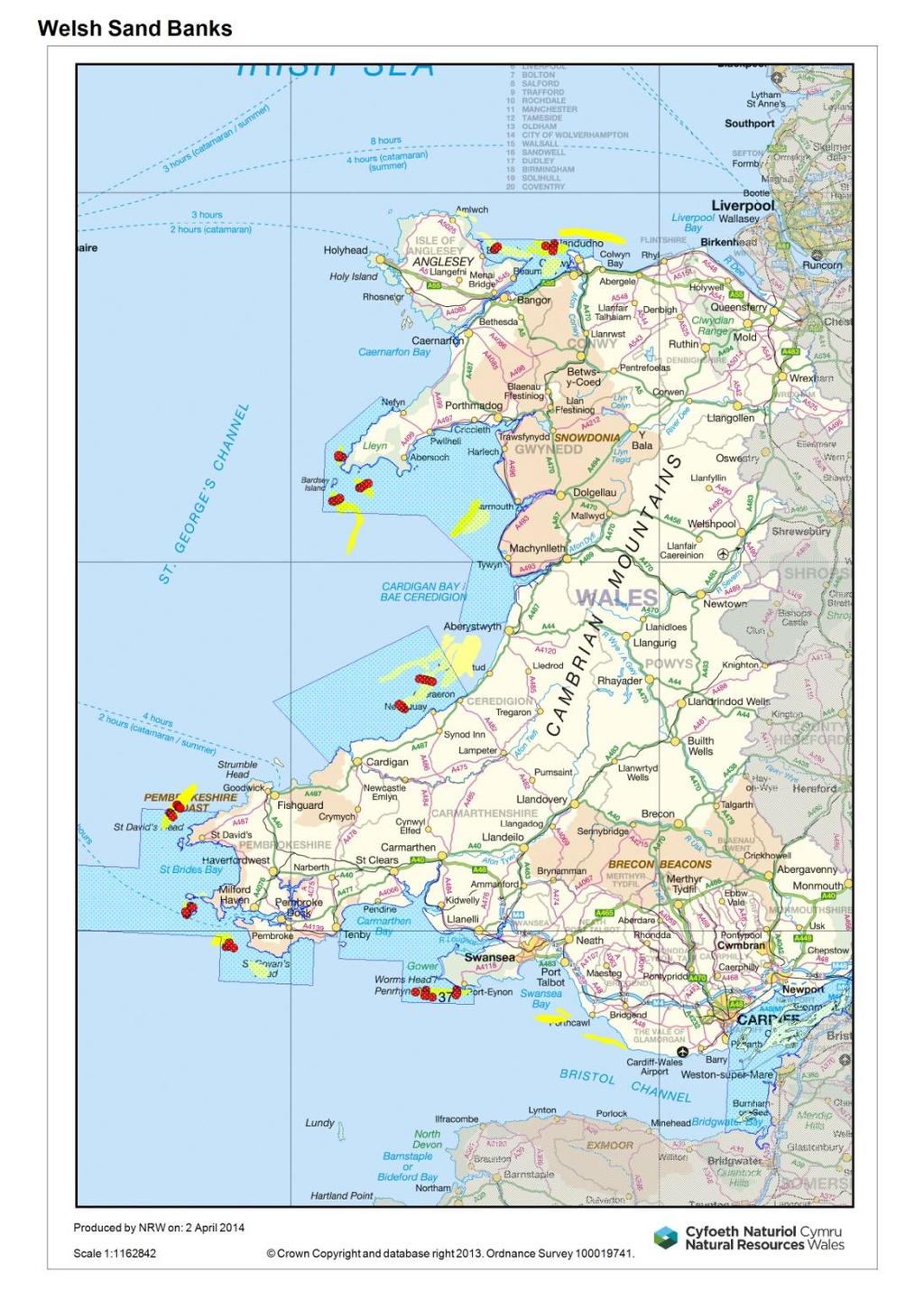 The biology of Welsh sandbanks 21 Baseline Survey (SACs) Summary: Infauna 45% annelids 26% crustaceans 16% molluscs 13% others Mobile Epibiota Sandeels