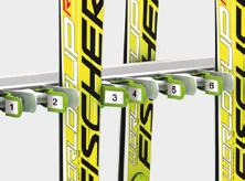 Attractive presentation of the skis even for twin tips