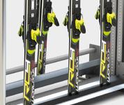 Standard rack-on-rail system or rails with trip