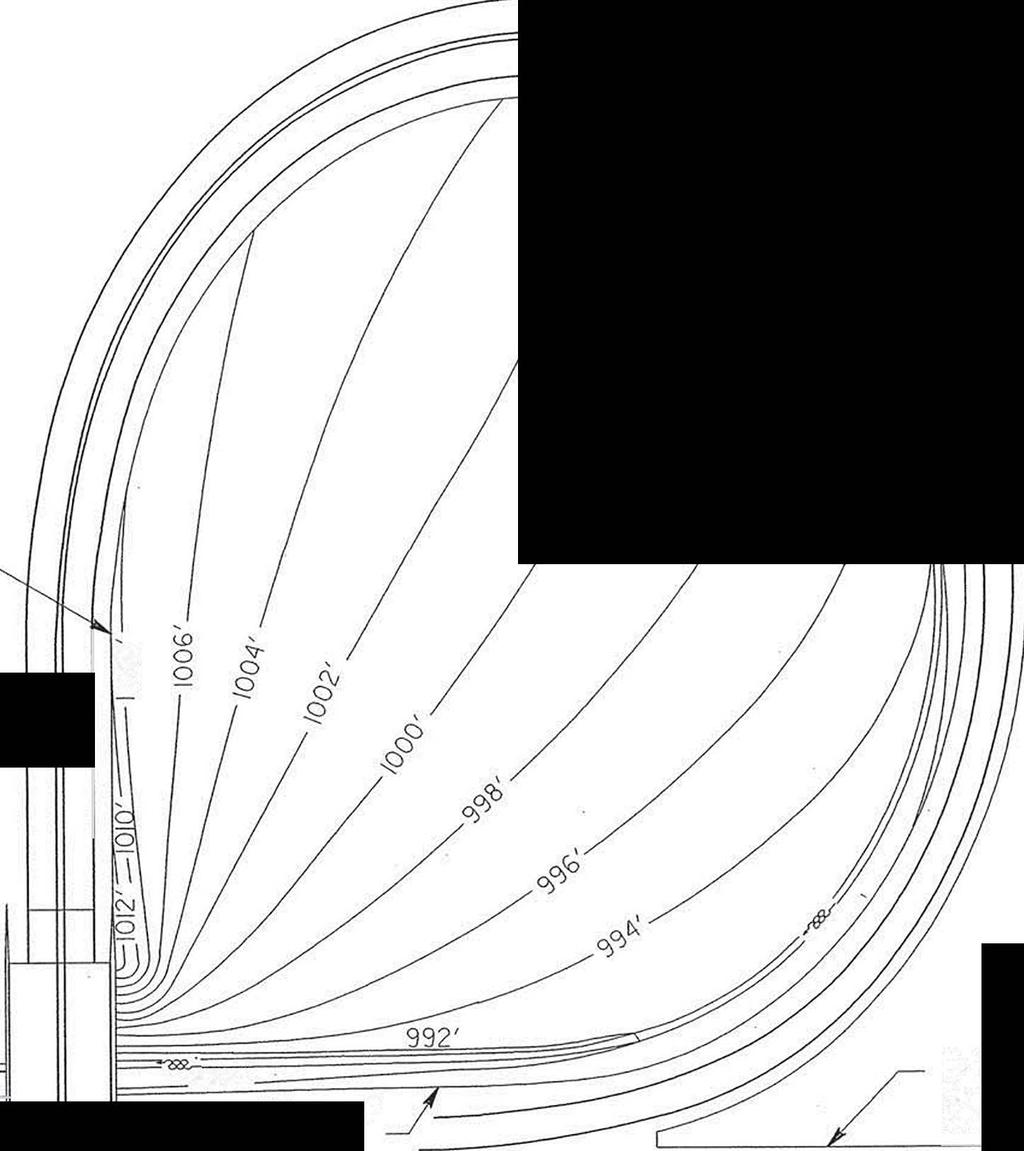 CONTOUR GRADING OF LOOP INTERIORS IN CUT 307-9 REFERENCE SECTIONS 307.5.