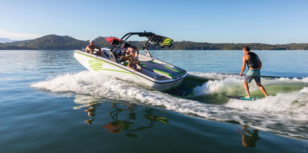 the WT Series: Starting at $39,999 * INBOARD POWER BUILT-IN BALLAST FLEXIBLE SEATING BLUETOOTH SOUND heyday is here to wake you up. Shopping for a wake sports boat these days can be daunting.